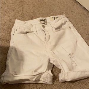 White Bermuda shorts
